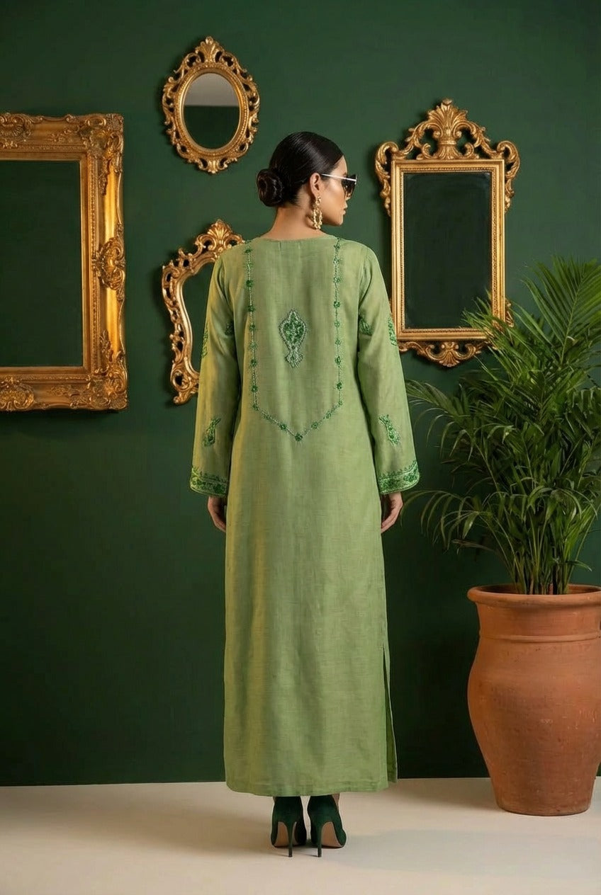 Embroidered kaftan